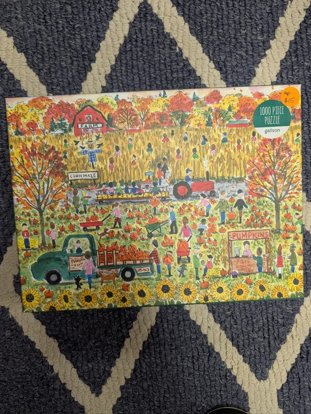 Autumn Farm Pumpkin Patch 1000-Piece Puzzle